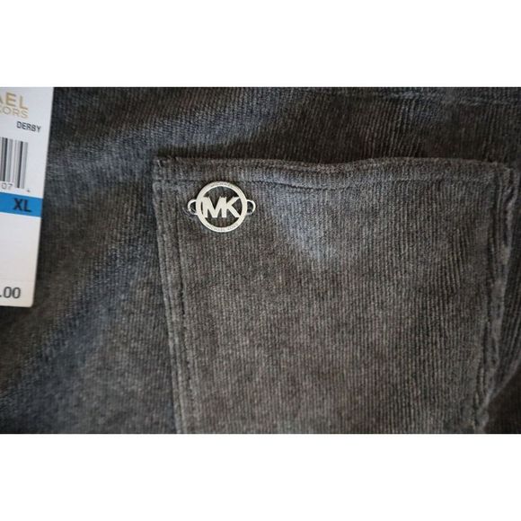 Michael Kors QH3308R0F4 Women Sz XL Gray Hi-Rise Skinny Pull-On Corduroy Pants - Picture 11 of 12
